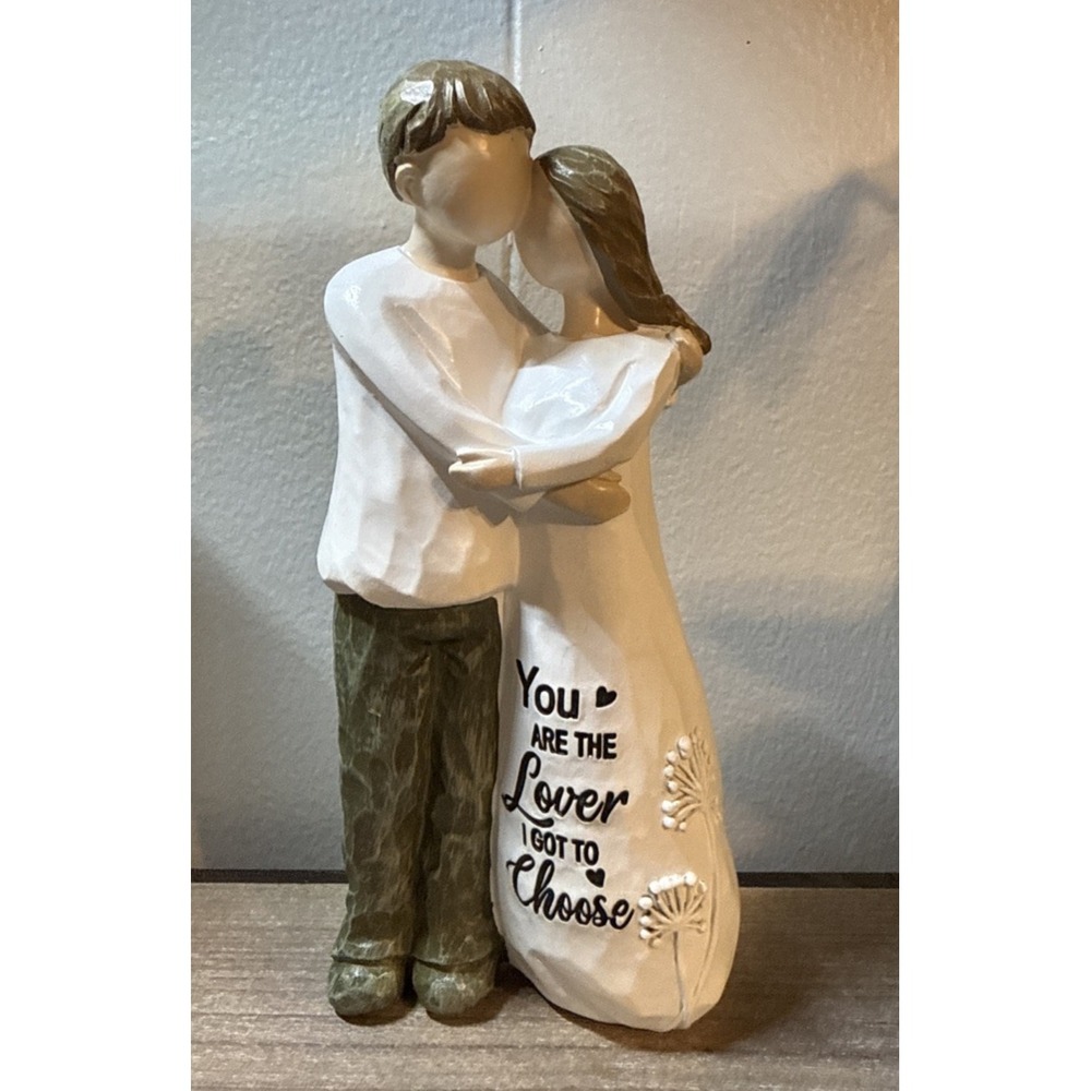Couple Hugging Love Figurine Statue You are the Lover I‎ got to Choose